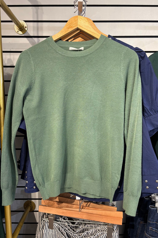 Green Soft Knit Sweater