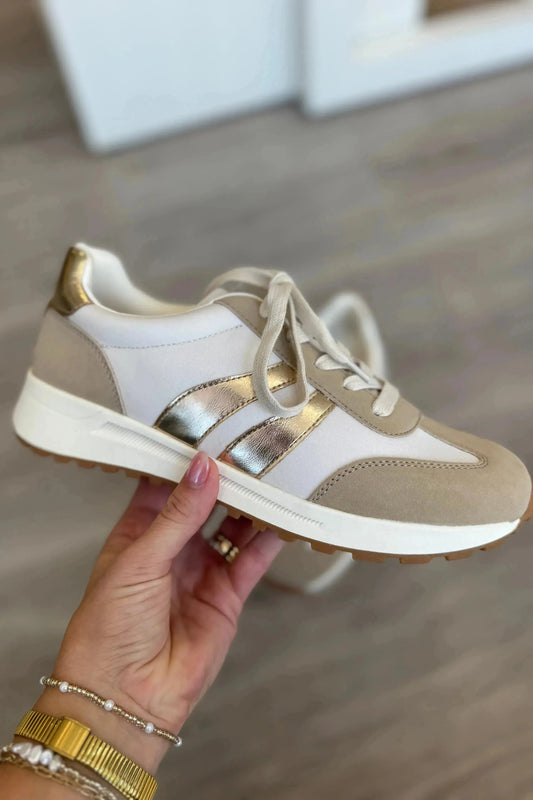 Emerie- Gold Multi Fall Sneaker