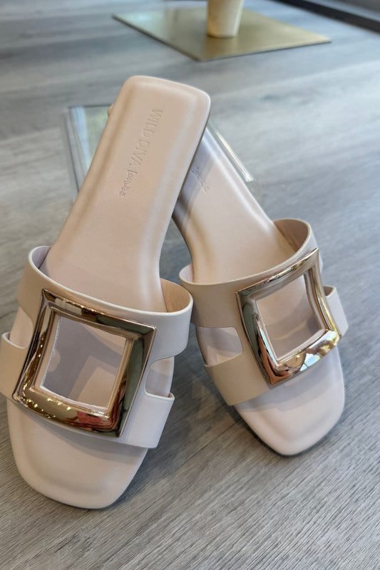 Golden Square Sandals