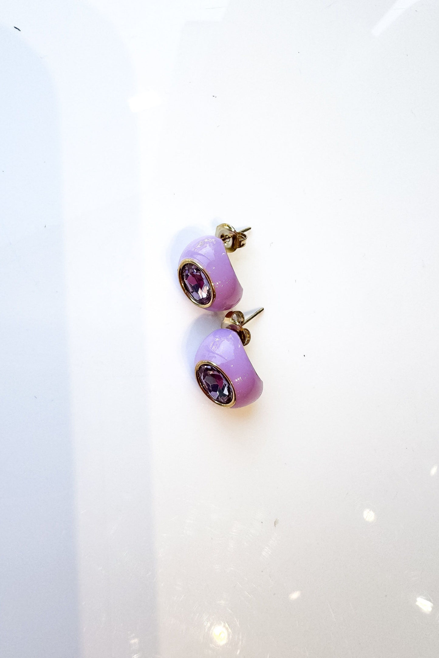 Tear Drop Studded Earrings