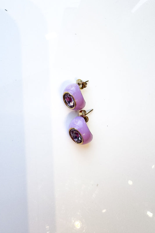 Tear Drop Studded Earrings