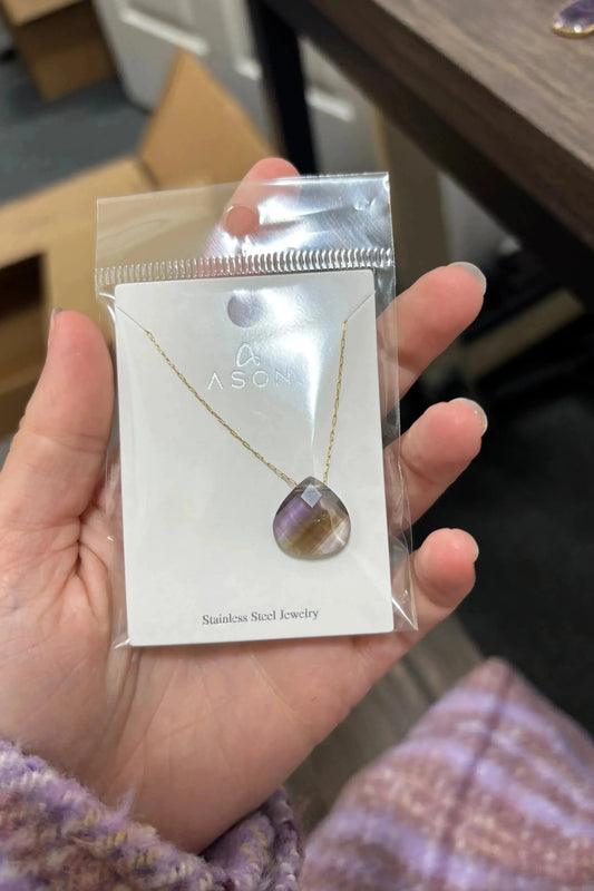 Purple Gem Necklace