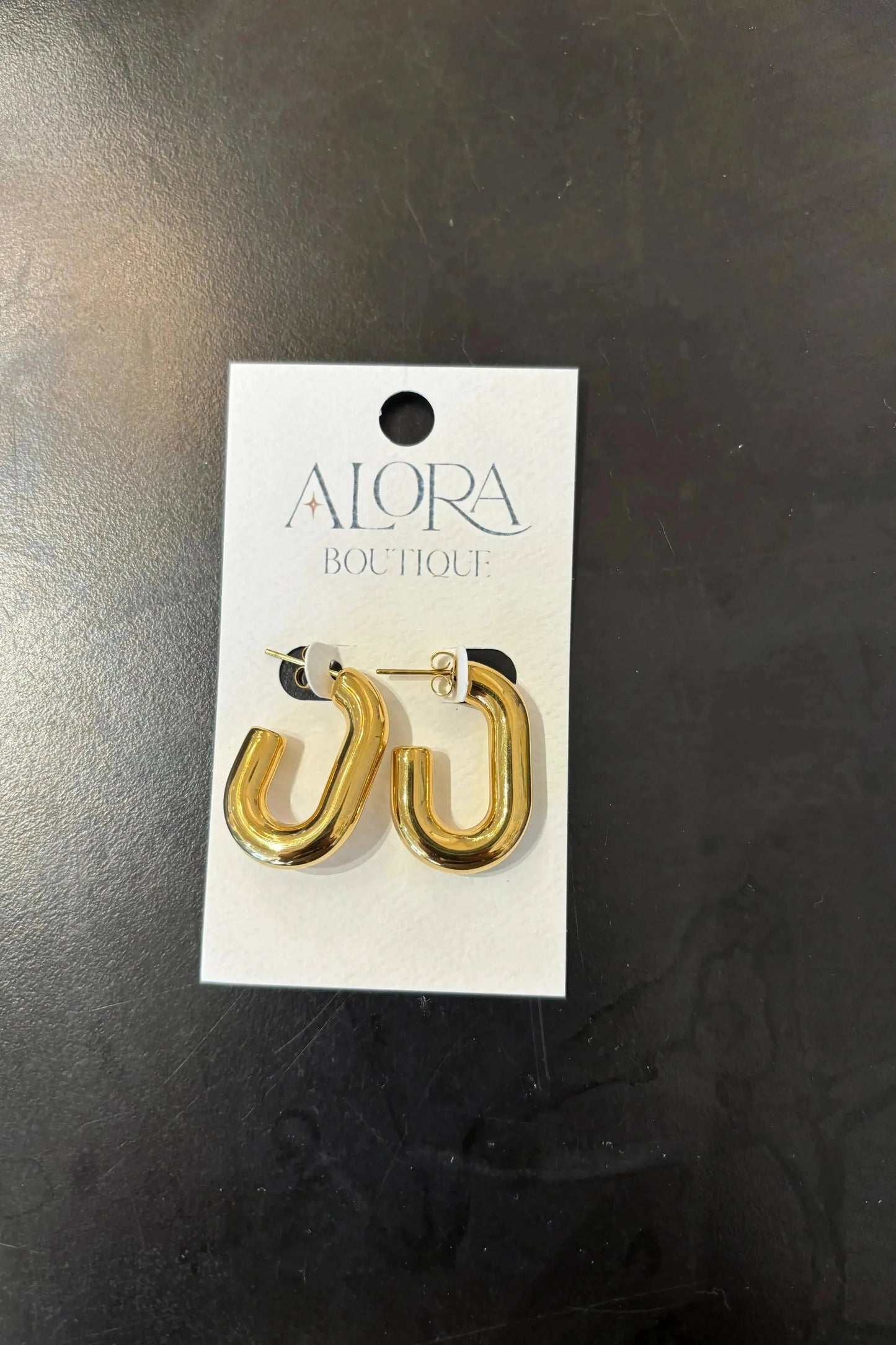 Gold 3/4 Thick Hoop