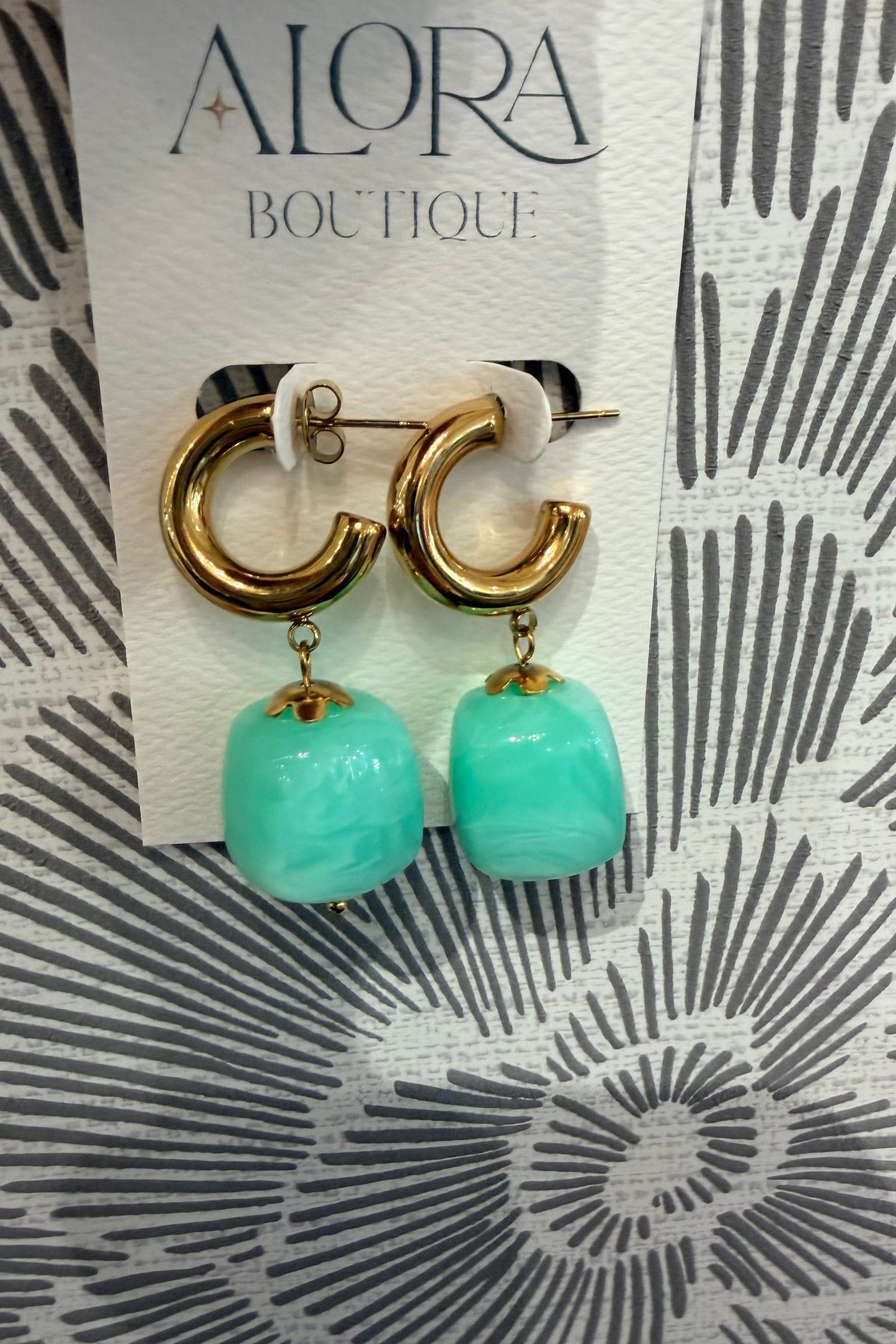Enamel Spring Earring