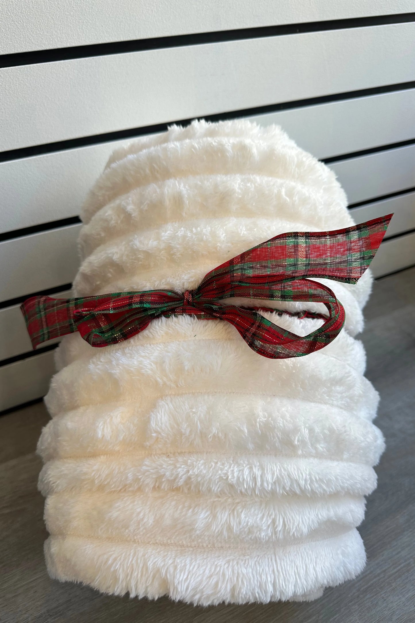 Ivory Thermal Fleece Blanket