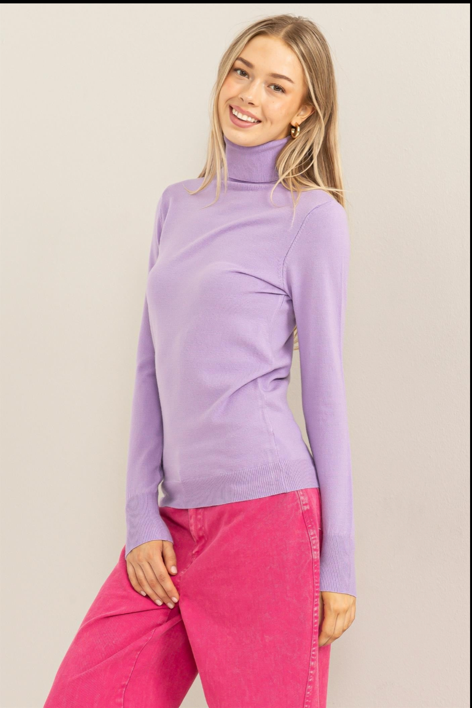 Turtle Neck Sweater Top