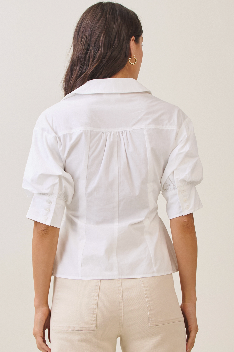 Short Sleeve Pintuck Shirt