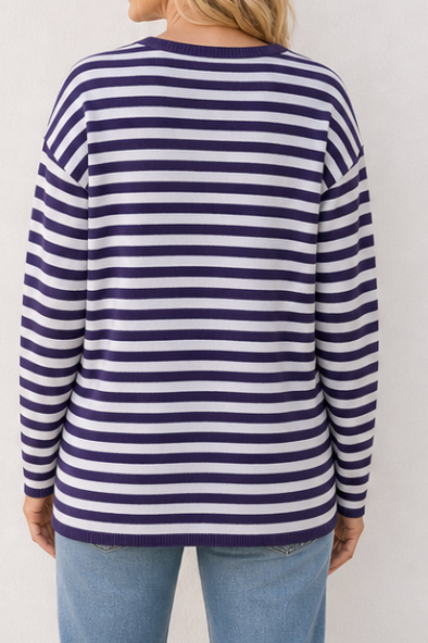 K-State Embroidered Willie Stripe Sweater