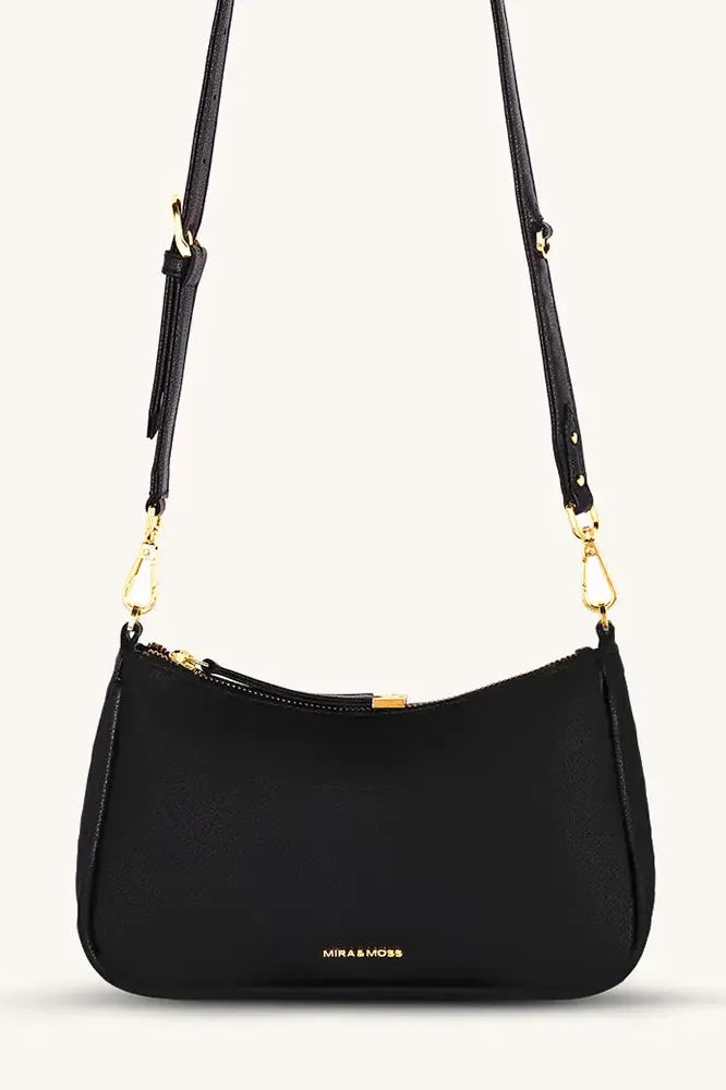 MM-00057 - Black Long Cross Body Bag