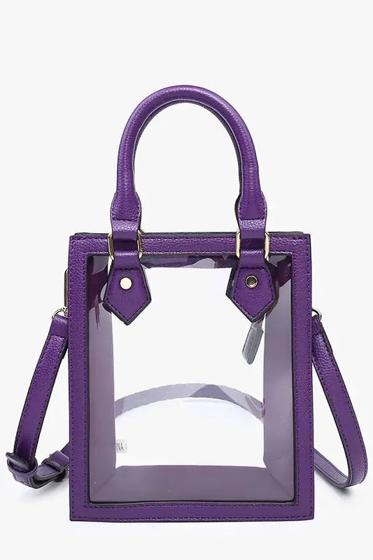 Elise Rectangular Crossbody - Purple