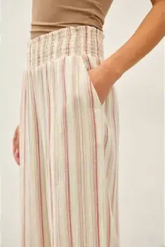 Double Gauze Wide Leg Pants