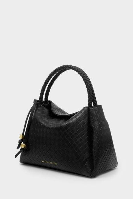 Nova Woven Textured Black Purse